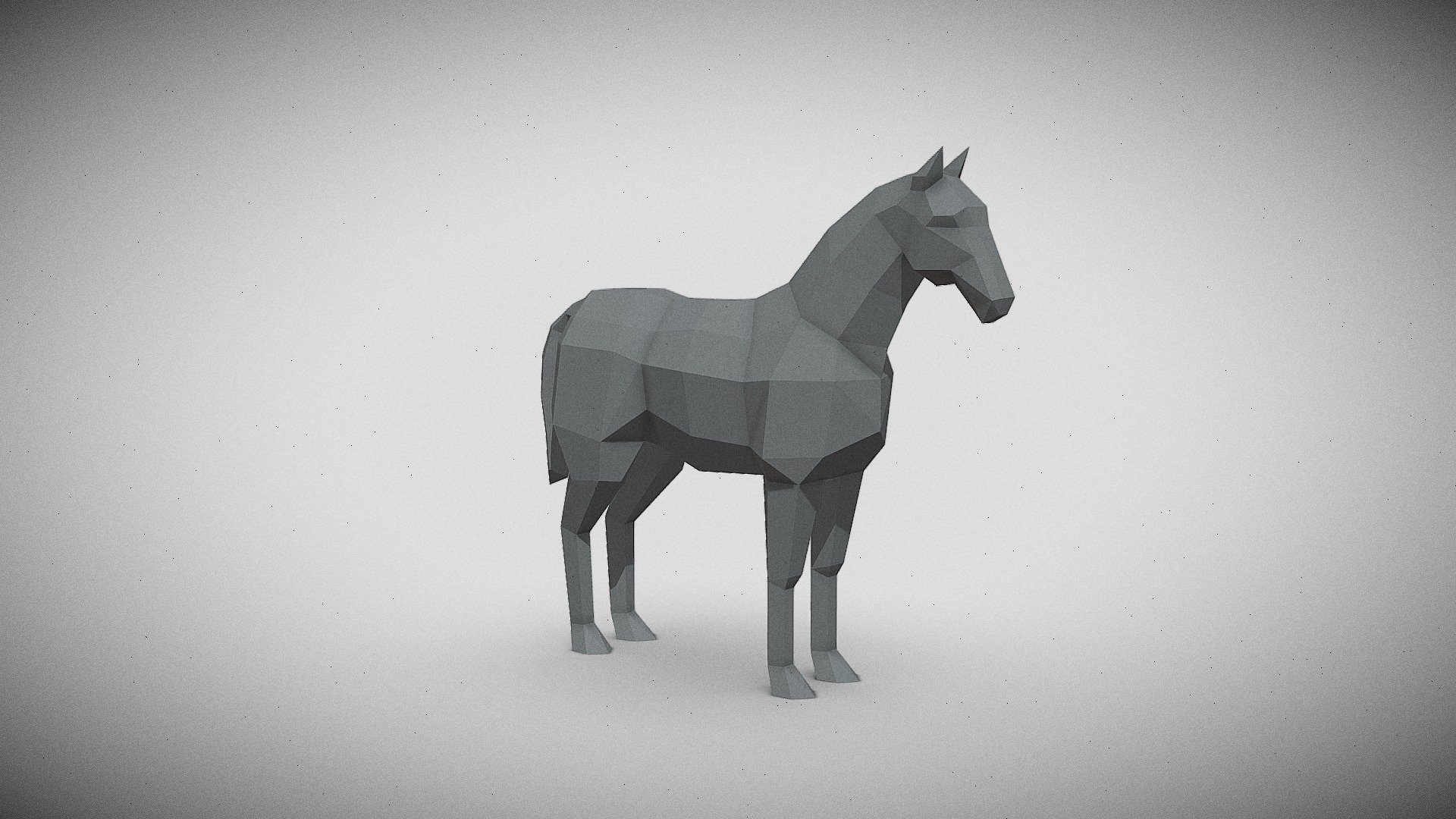 Low poly model - Horse lowpoly polygonal - Buy Royalty Free 3D model by borisklimov 3d model