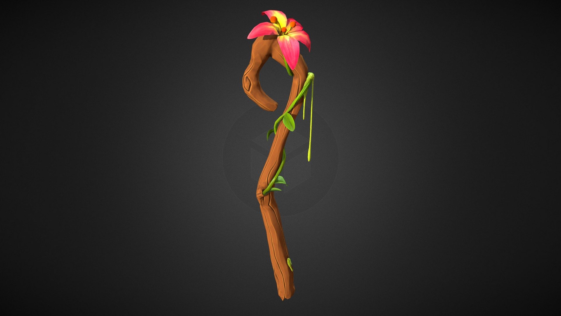 I tried to create something from scratch to improve my skills in 3D software. Based on my concept I started from ZBrush then I retopology/unwrap/polypaint in 3D Coat with some support in Photoshop. I learned a lot during this case. I'm going to prepare more of stylised stuff so stay tuned! - Stylised hand painted staff - 3D model by Damian Patkowski (@danutunad) 3d model
