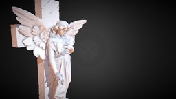 Angel Girl 3d print body, wings, angel, cemetery, god, statue, woman, engel, praying, prayer, madchen, girl, art, fly, sculpture, wing