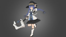 Roxy Migurdia avatar, 3dcharacter, animegirl, vrchat, anime-character, character