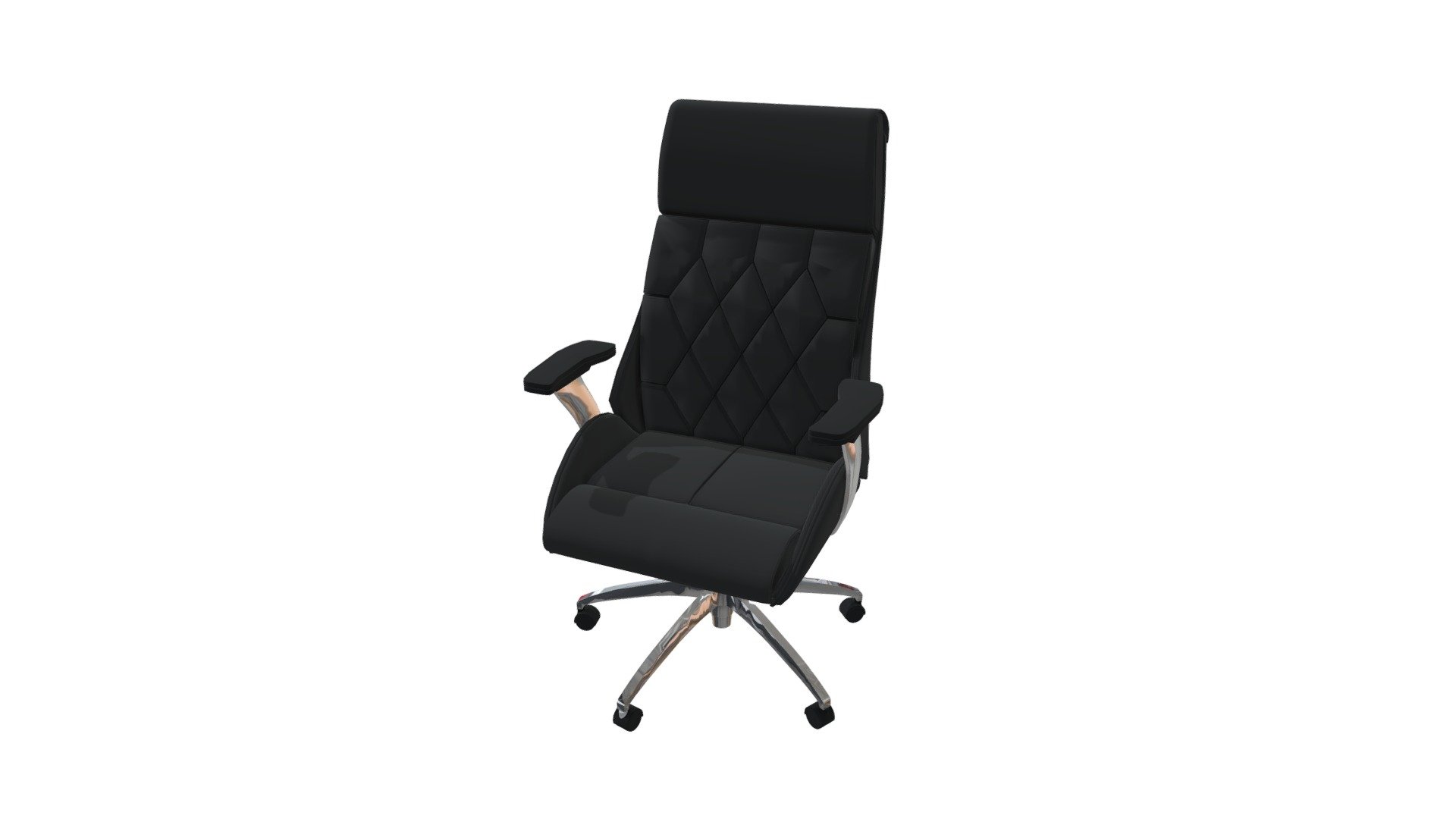 Be the leader of your desk with the Boutique Office Chair. Features leatherette wrapped seat and tufted back cushion with chrome frame. Adjustable height and tilt. www.zuomod.com/boutique-office-chair-black - Boutique Office Chair Black - 205890 - Buy Royalty Free 3D model by Zuo Modern (@zuo) 3d model