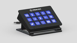 Elgato Stream Deck room, green, computer, capture, product, tv, micro, mount, dock, equipment, audio, gamer, youtube, stream, facebook, keypad, review, streaming, streamer, numeric, game, 3d, chair, technology, video, light, screen, keyboard, elgato