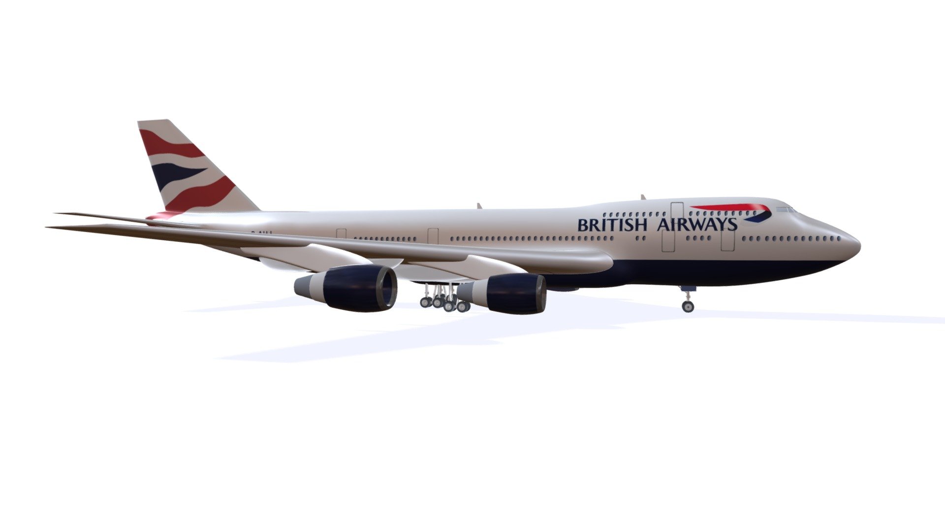 British Airways Aircraft - British Airways Aircraft - Buy Royalty Free 3D model by 3DHorse 3d model