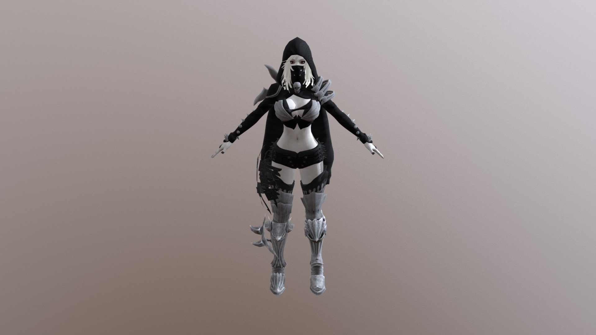 Vampire Vella in Lightwind outfit from, Vindictus. Models/Textures designed by Nexon/Devcat. Character and outfit model designs put together into a survivor model in Left 4 Dead 2.

3D model preview for Steam Workshop 3d model