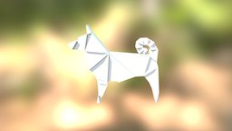 Wall Dog dog, animals, papercraft, 3d-model, 3d-printable