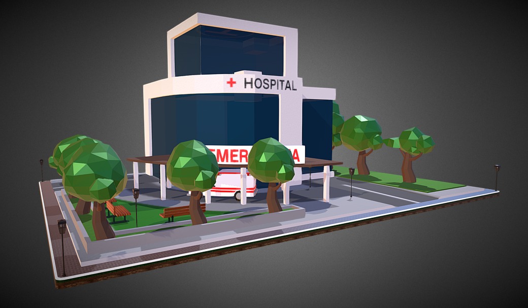Hospital LPB - 3D model by jdaniel_92 (@jdaniel_gz) 3d model