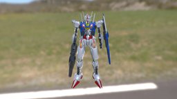 Gundam Aerial mechanic, fanart, sf, mobilesuit, gundam-character-robot, robot-model, gundam-3d, robot, gundamthewichfrommercury, gundamaerial