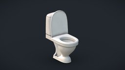 Toilet bathroom, toilet, downloadable, substancepainter, substance, 3dsmax, free, download