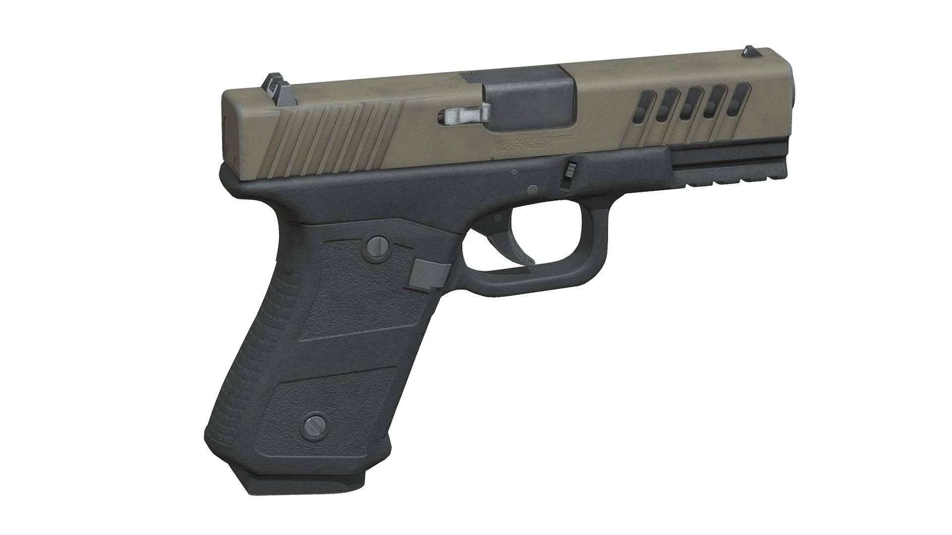 G19 Pistol 9mm - G19 Pistol 9mm - 3D model by momsboxtv 3d model