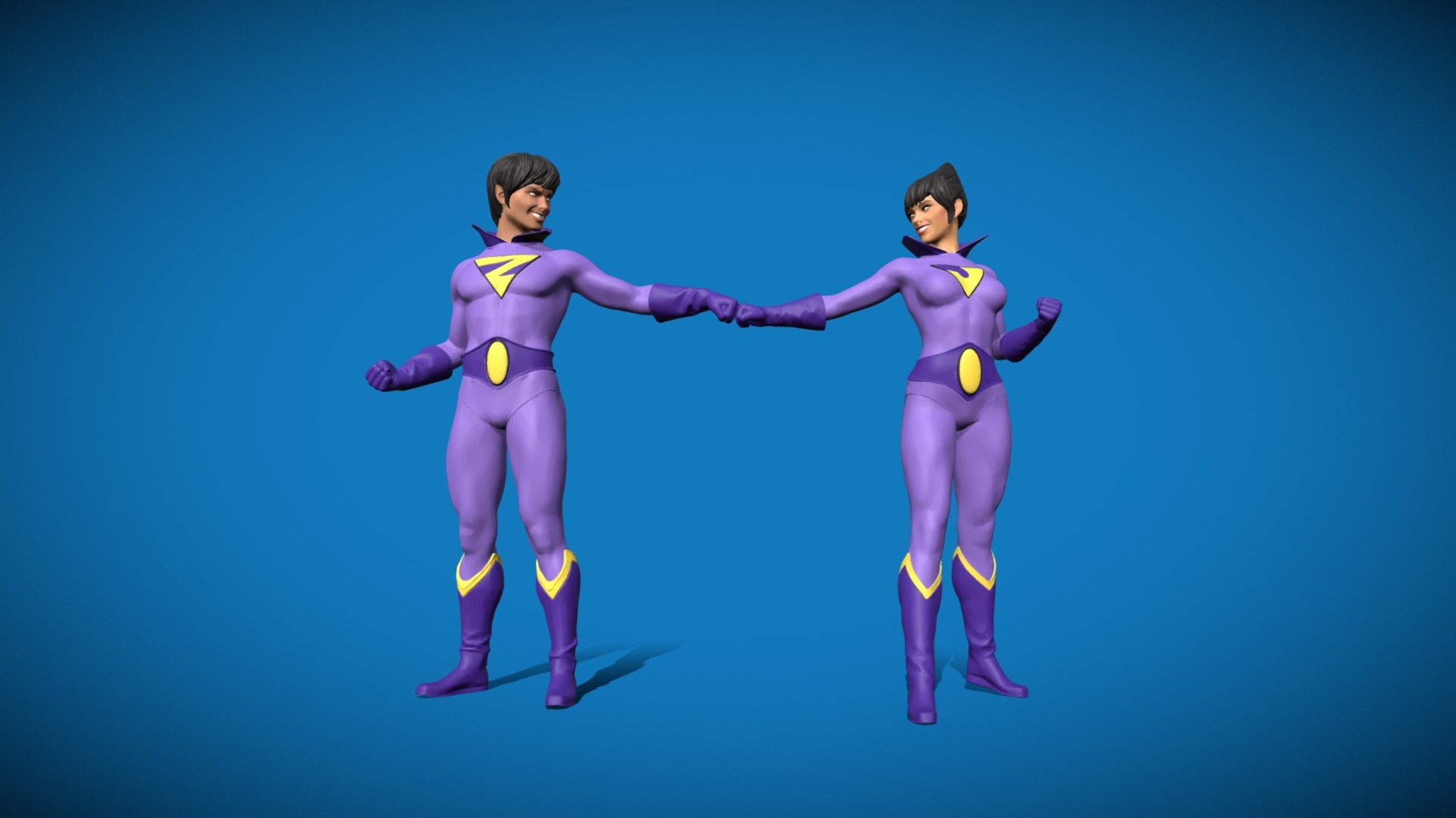 The Wonder Twins are a fictional extraterrestrial twin brother and sister superhero duo who first appeared in Hanna-Barbera's American animated television series The All-New Super Friends Hour. The pair can activate their superpowers by touching hands and saying the phrase &ldquo;Wonder Twin powers, activate!