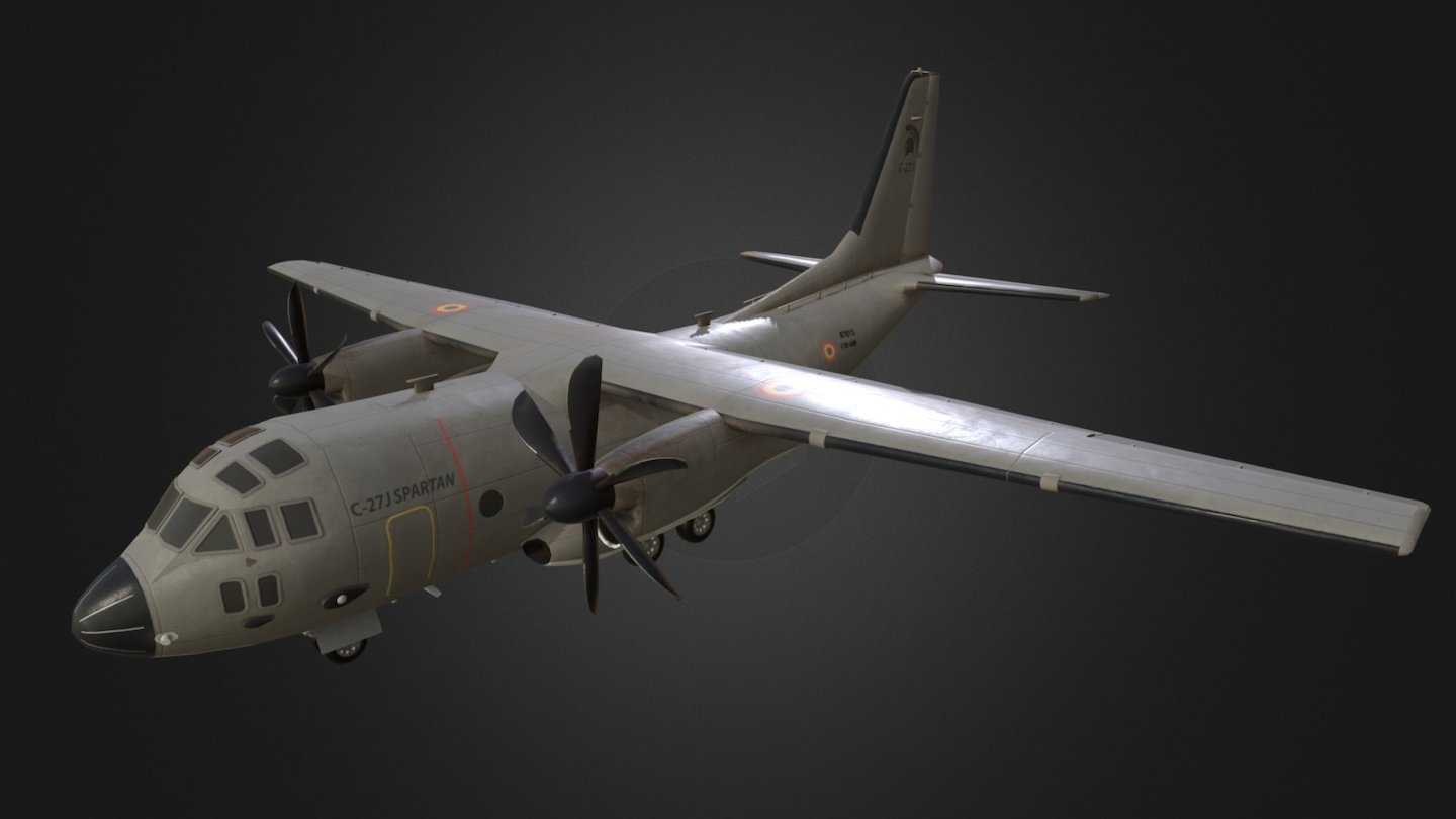 The C-27J Spartan is a military transport plane used by a several countries, including the United States, Italy and Australia. It was designed and built by the Italian aircraft manufacturer Alenia Aermacchi. It was initially designed to replace the C-23 Sherpa by the United States Army but was found to be too expensive to support and has been relinquished to secondary roles.  

Our team carefully built the model to exactly represent the specifications and measurements of the actual plane. In this way this serves as a prime example of our experience working with companies to provide highly specific and technical models for a variety of purposes and verticals.

If you’re interested in more of military and technical models, please check out our portfolio at: https://3d-ace.com/portfolio/government-and-military - C-27J Spartan - 3D model by 3D-Ace 3d model