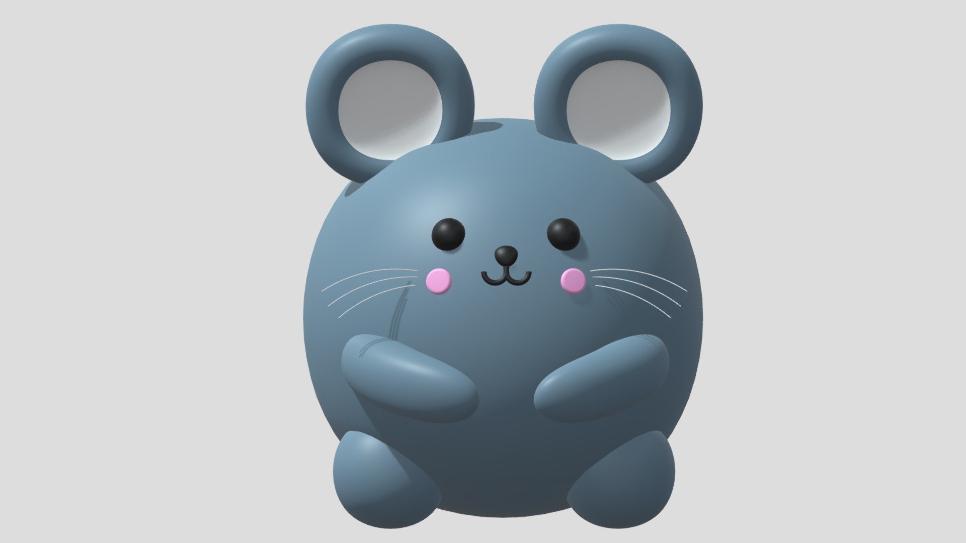-Cartoon Cute Mouse Rat.

-This product contains 20 objects.

-Mid Poly : Verts : 13,715 Faces : 13,520.

-High Poly : Verts : 26,099 Faces : 25,904.

-Materials have the correct names.

-This product was created in Blender 2.8

-Formats: blend, fbx, obj, c4d, dae, abc, stl, glb, unity.

-We hope you enjoy this model.

-Thank you 3d model