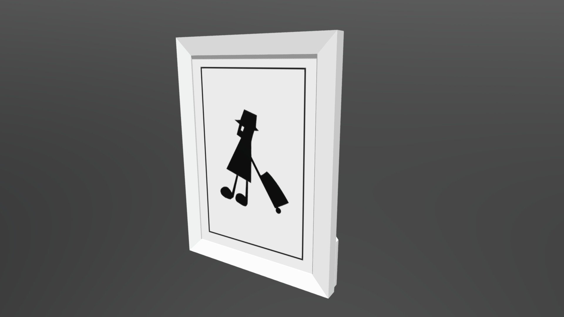 Photo Frame (Low Poly) used for background materials in MANGA I made 3d model