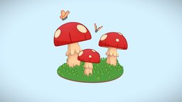Mushroom Diorama