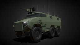 VBMR Griffon realtime, griffon, low-poly-model, military-vehicle, substance, unity, 3dsmax