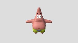 Patrick Star patrick, mudbox, spongebob, star, 3d, 3dsmax, design, creature