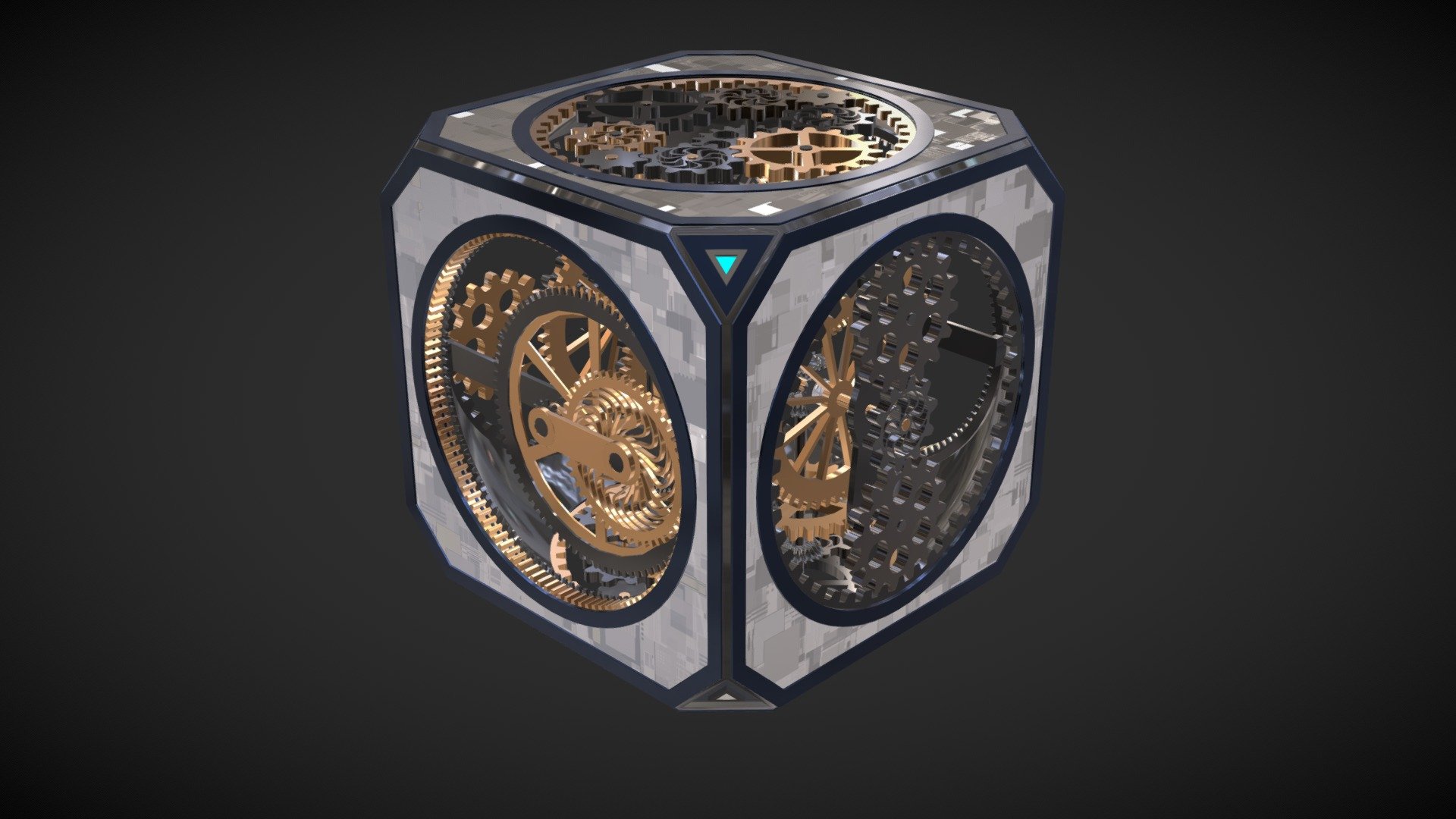 If you have any questions feel free to contact me.  - Mechanical cube - 3D model by cyndyk_ids 3d model