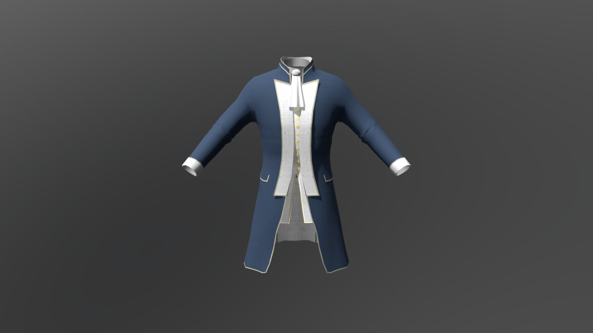 Navy uniform - 3D model by serpro 3d model