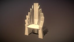 Wooden Throne throne, art, wood