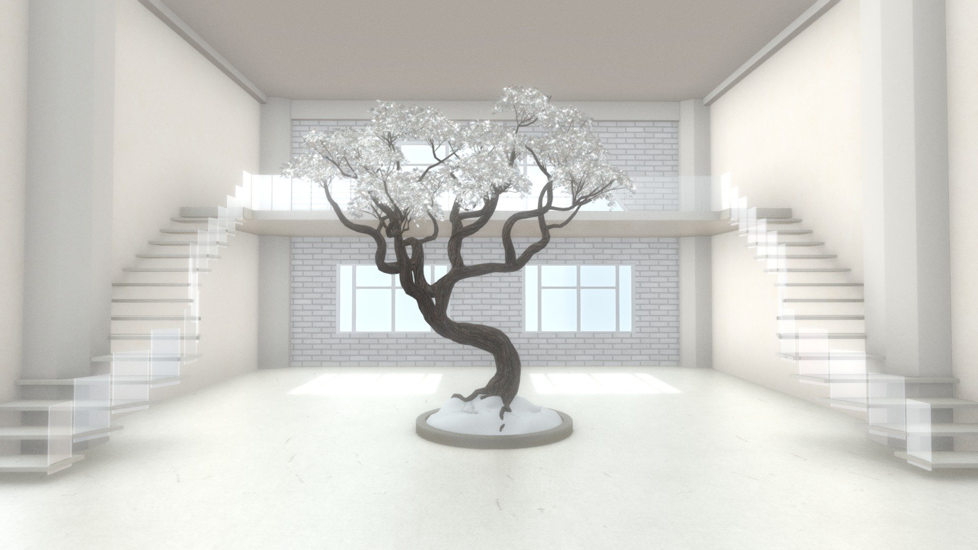 Staircase Art Gallery, scene has got baked in lighting.
Ambient Occlusion and Lighting with Blender.
Original files are available.
FBX file size : 4.32KB

Click on the link to see more models : https://sketchfab.com/GbehnamG/store

If you need customized 3d models , feel free to contact at: mr.gbehnamg@yahoo.com - VR Staircase Art Gallery Nov. 2020 - Buy Royalty Free 3D model by BehNaM (@GbehnamG) 3d model