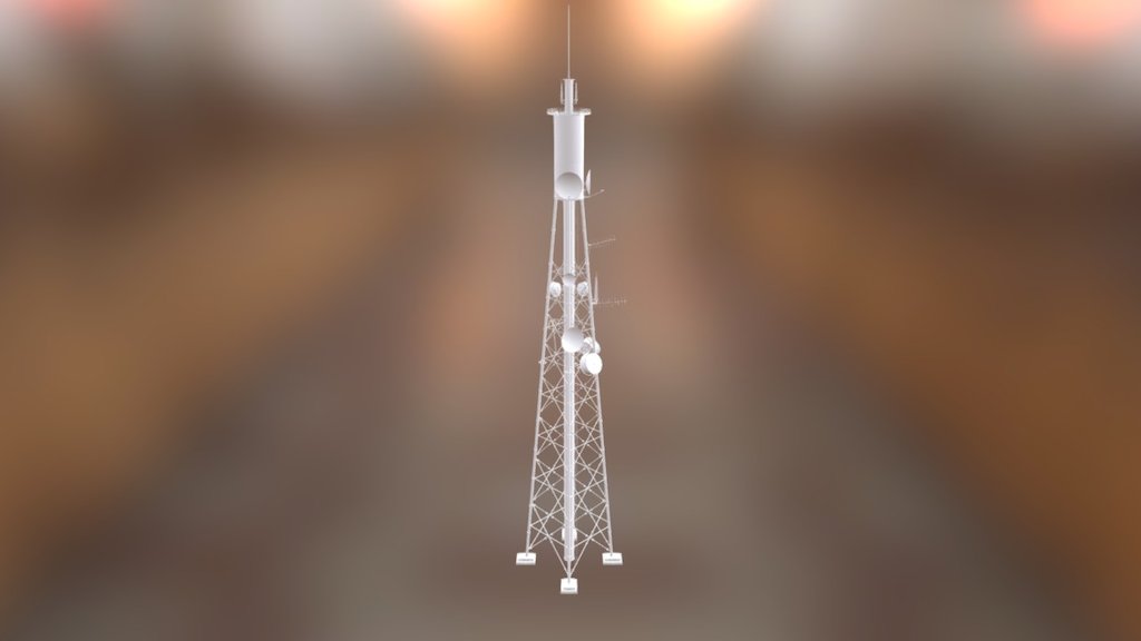 Radio- Tower-Example - 3D model by edwin8787 3d model