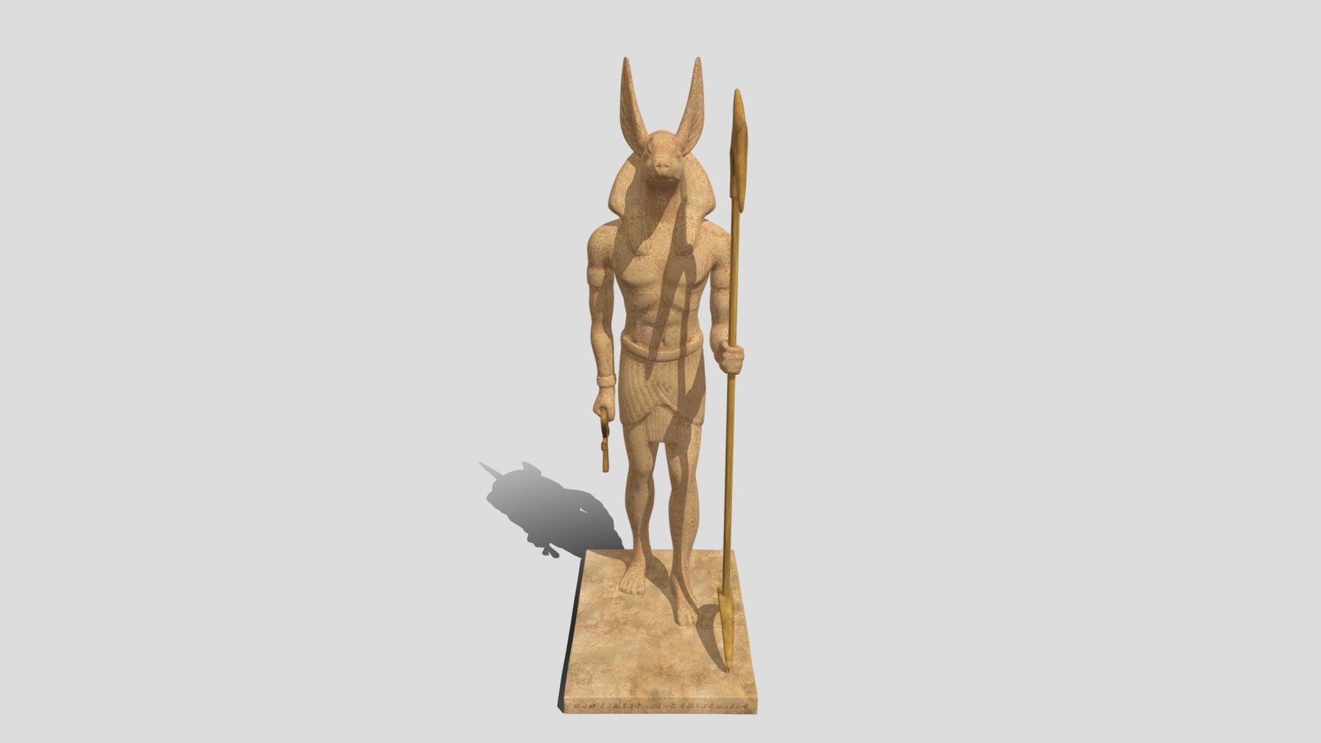 Pharaonic Statue - Pharaonic Statue - Buy Royalty Free 3D model by Vertex - Egypt (@Vertex-Egypt) 3d model