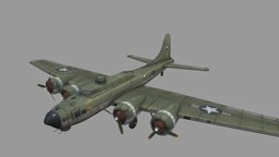 B17 handpainted, unity, low-poly, asset, game