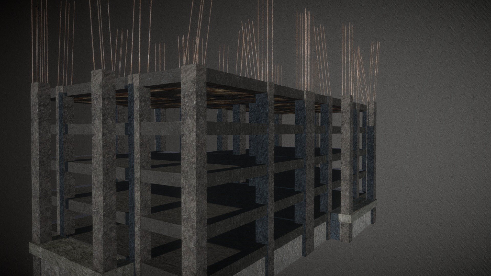 2 edif en construccion - building 2 - 3D model by zanafer_3 3d model