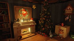 Christmas toy room room, toy, christmas, baked, vr, home