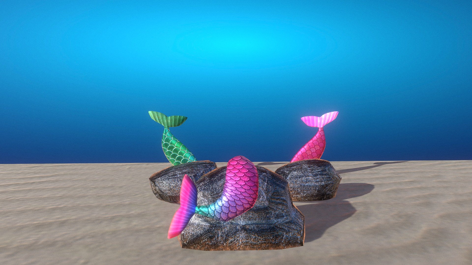 Mermaid - Download Free 3D model by Yanez Designs (@Yanez-Designs) 3d model