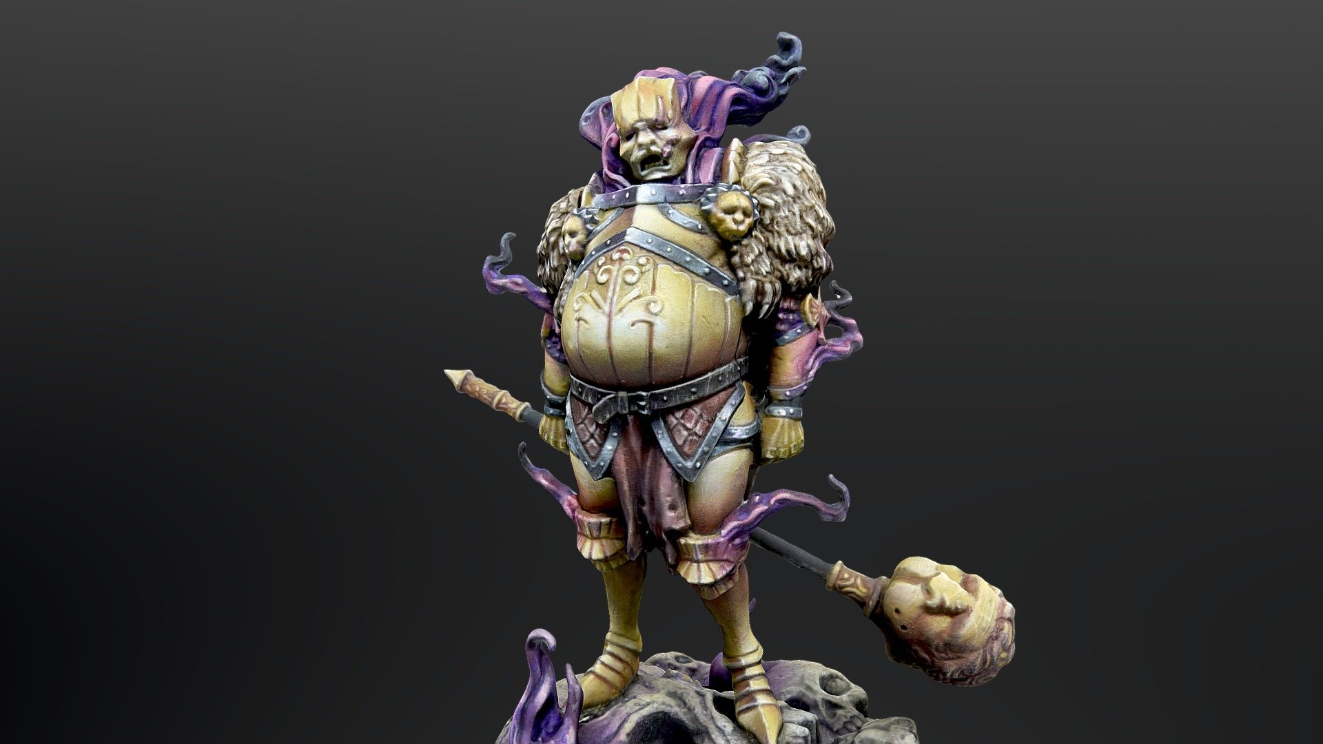 The Gold Smoke Knight miniature from Kingdom Death: Monster.

Reconstructed in metashape from 111 pictures 3d model