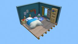 Safe haven : isometric room room, isometric, furnitures, handpainted, asset, lowpoly