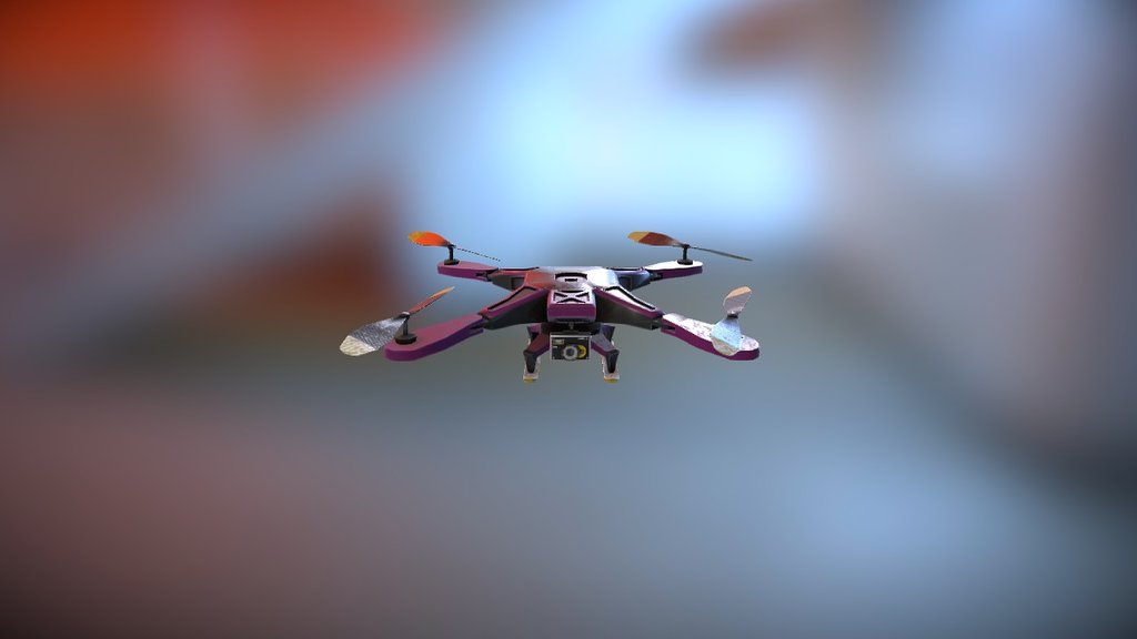 Sports drone - Drone - 3D model by edgarssoiko 3d model
