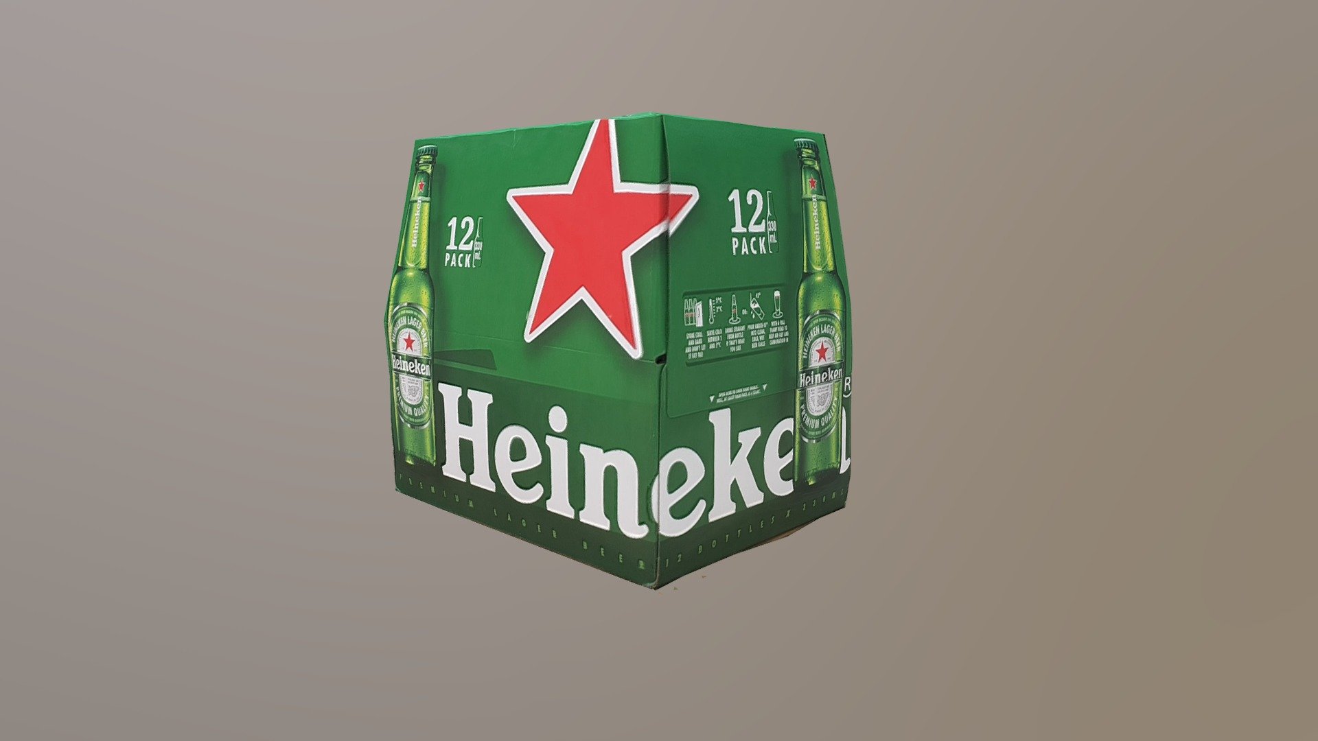 Created in RealityCapture by Capturing Reality from 89 images in 00h:22m:43s.

Box of Beer (Heineken 12 Pack) - Heineken Box of Beer 12 Pack - Buy Royalty Free 3D model by badradio 3d model