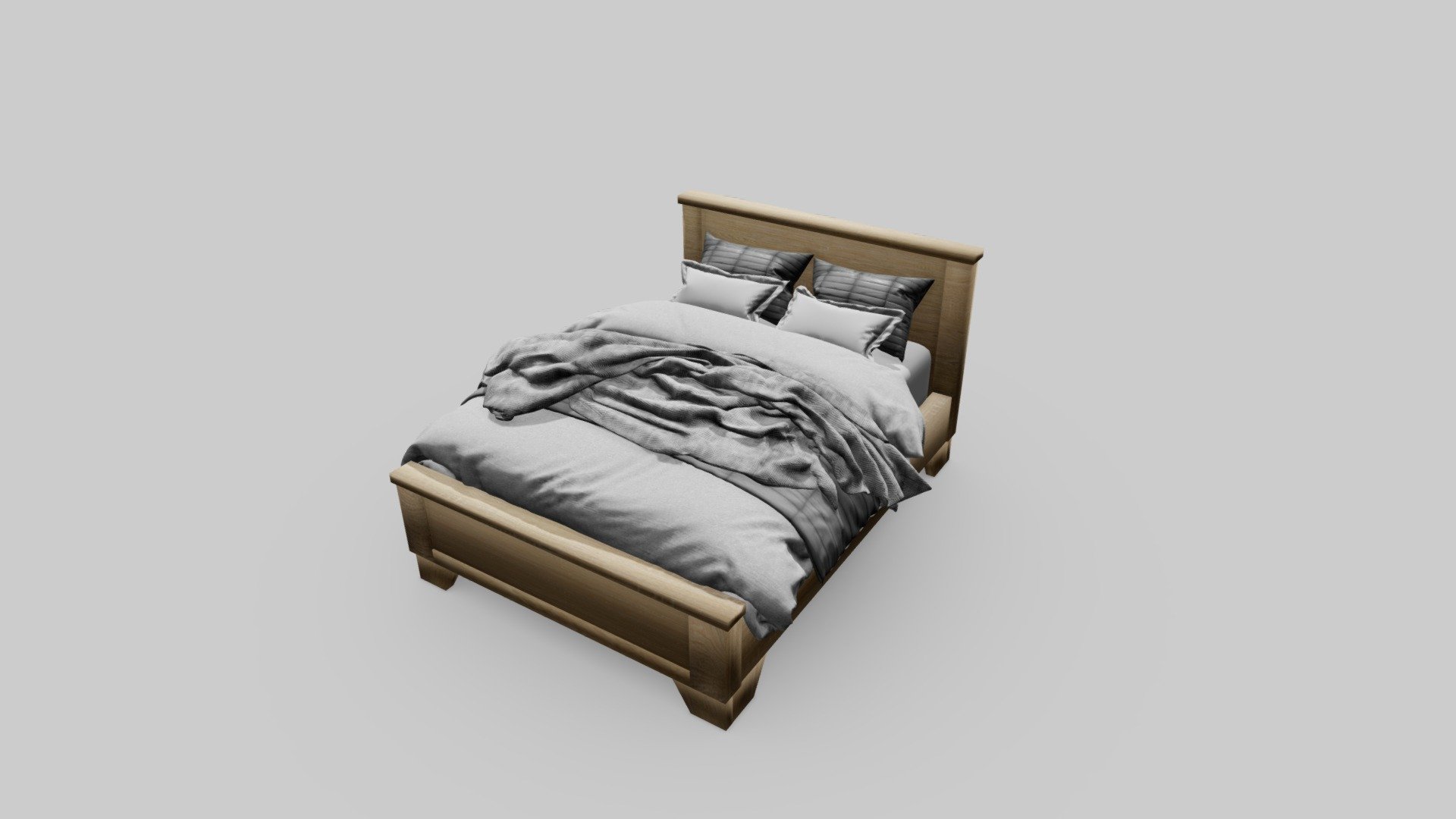 PBR Material
Woodbed,Wood furniture - Bed - Download Free 3D model by Twpic 3d model