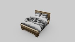 Bed bed, bedding, woodfurniture, bedroomfurniture, woodbed