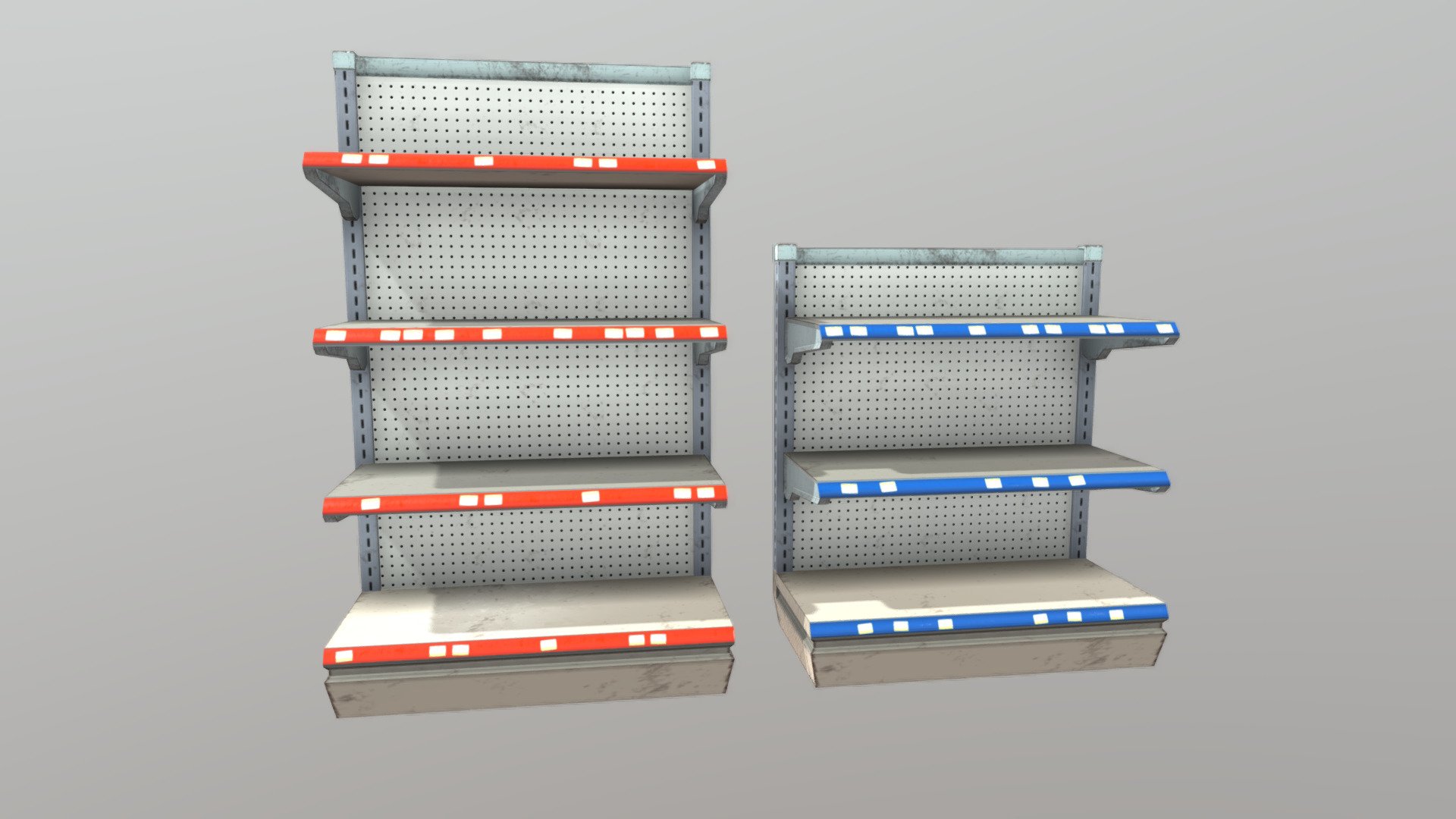 Modular store shelves made for Dystopia - After Civilization

Mesh made using 3ds max and materials made using Substance Designer 3d model