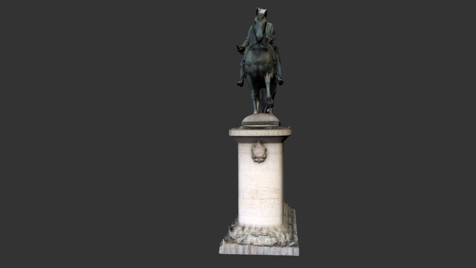 Modelado 3D de la estatua de CarlosIII ver en https://www.youtube.com/watch?v=PZMCp0dEkms&amp;list=PL9tXAuog1dS-G4Y_J-JlIr1wtqDKo_LWb&amp;index=24 - Estatua ecuestre  Carlos III Puerta Sol Madrid - 3D model by drrcarlos 3d model