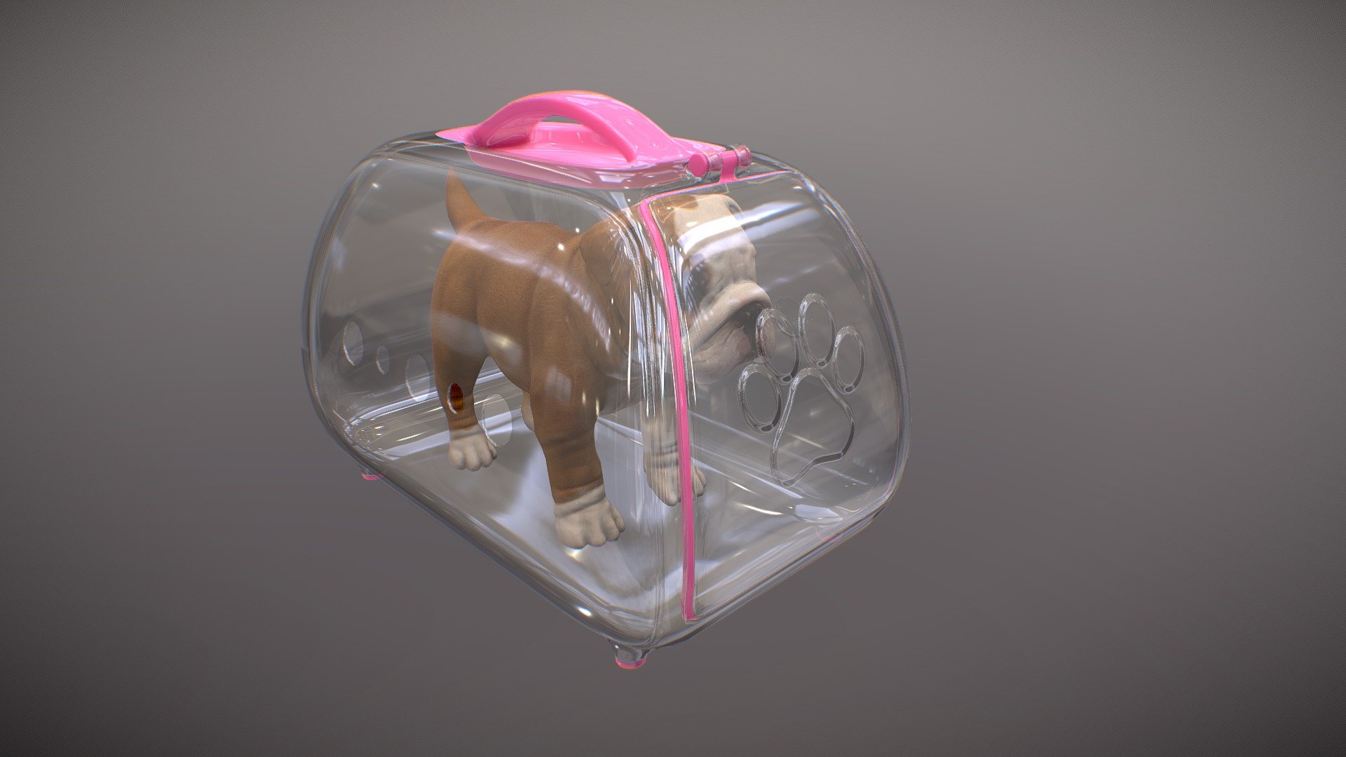 Proptótipo de caixa transportadora p/ pets (pet carrier prototype)

Dog model by FainoDS - Caixa transportadora p/ pets (Pet Carrier) - 3D model by Rafa Andrade (@rafa_andrade) 3d model