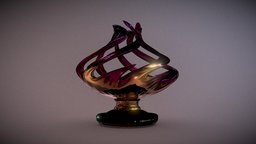 Decor stand/holder stand, small, holder, decorative, furniture, metalic, decor, metal, large, decorations, candleholder, swirl, arhitecture, candlestand, decorative-element, asset, art, conceptart, abstract, metallicroughness, ingameassets