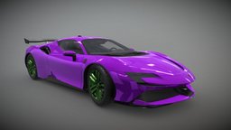Ferrari ferrari, cars, purple, new, sportcar, supercar, 4wheel, car