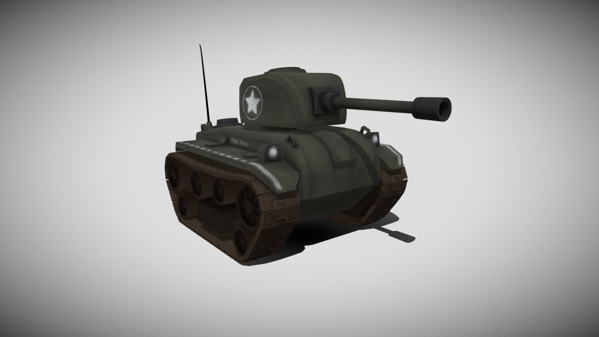 a cartoon tank i made for the 3d wurst contest of art media mirjanke. hope you like it - World War Tank Cartoon - 3D model by theNonExistingGiraffe 3d model