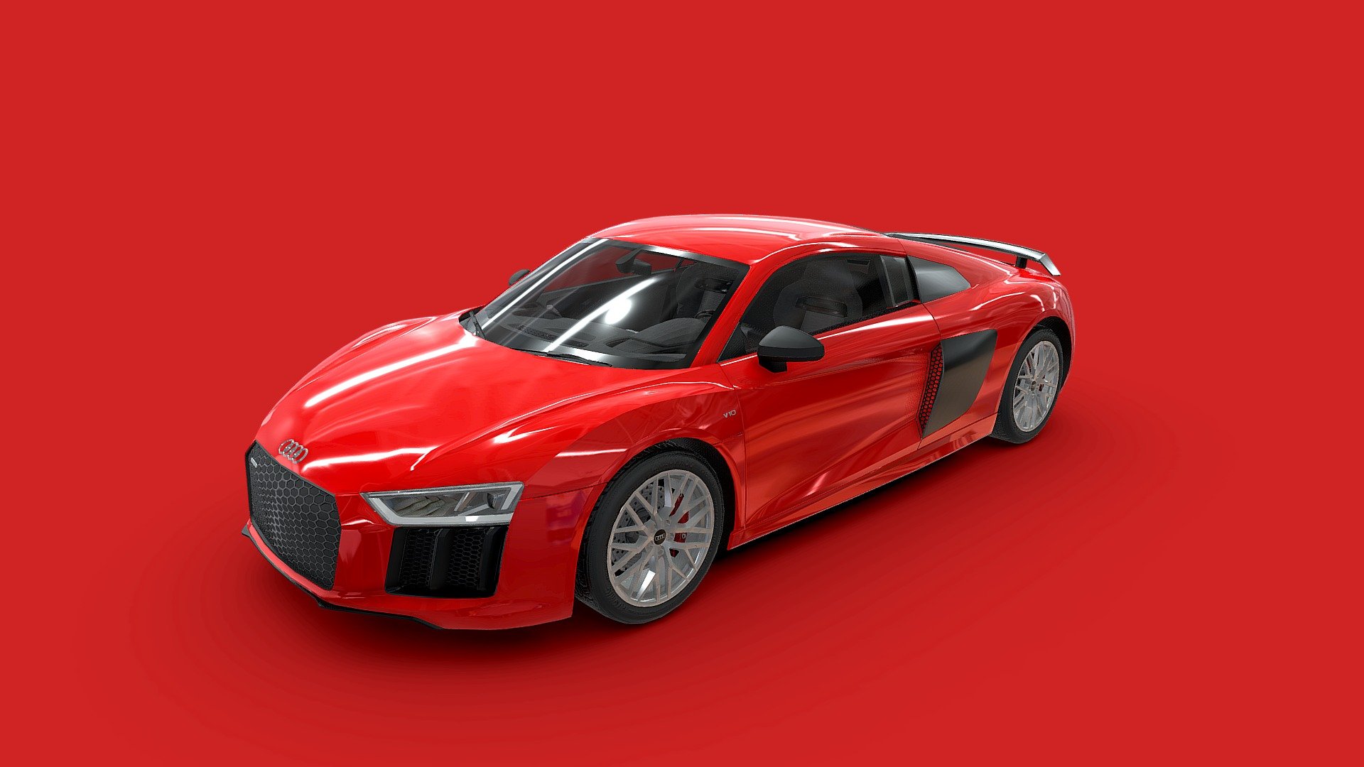 This model is made for GTA 5 fan server - Audi R8 - 3D model by Tk17s 3d model
