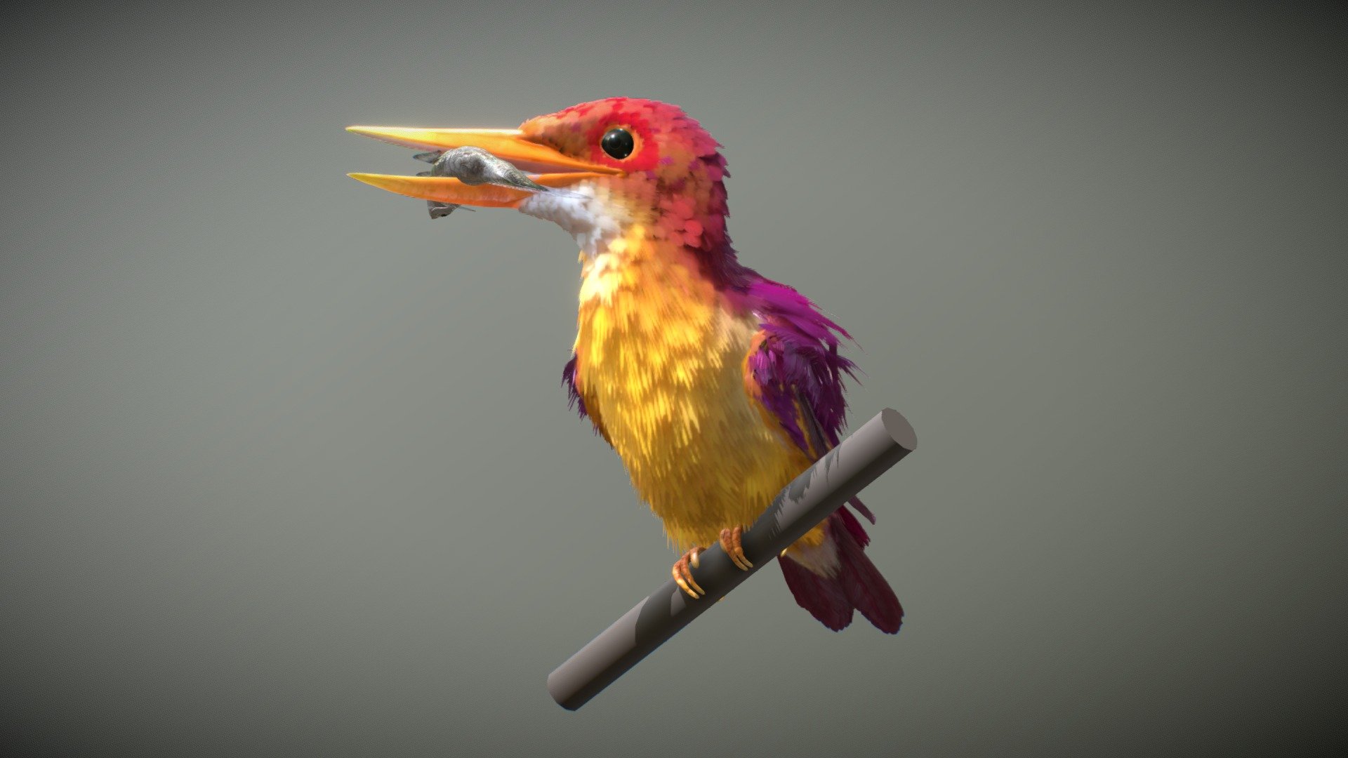 This model can import to Blender. 

Common Kingfisher can share the motions with Common Kingfisher - Ruddy Kingfisher - Buy Royalty Free 3D model by NestaEric 3d model