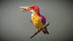 Ruddy Kingfisher tree, fish, flying, red, cute, bird, birds, fishing, river, wings, kingfisher, ruddy, fly, wing, flyingbird