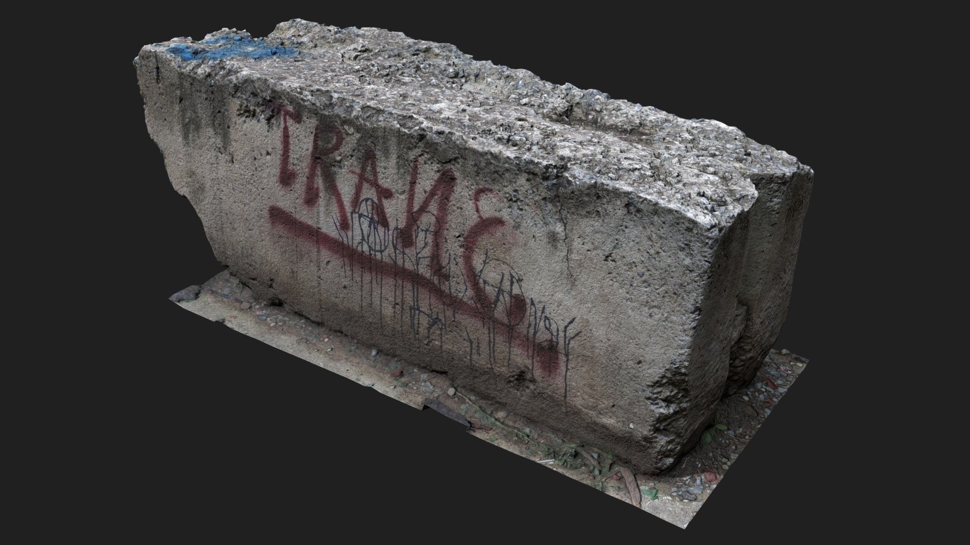 A concrete block that is well suited for creating abandoned areas and buildings or apocalyptic scenes.

Technical specifications:

Close-up scan model 

Optimized model

non-overlapping UV map

ready for animation

PBR textures 4K resolution: Normal, Roughness, Albedo, Ambient Occlusion maps

Download package includes FBX, which are applicable for 3ds Max, Maya, Unreal Engine, Unity, Blender.

Enjoy! - Concrete Block Scan - Buy Royalty Free 3D model by U3DA (@unreal.artists) 3d model