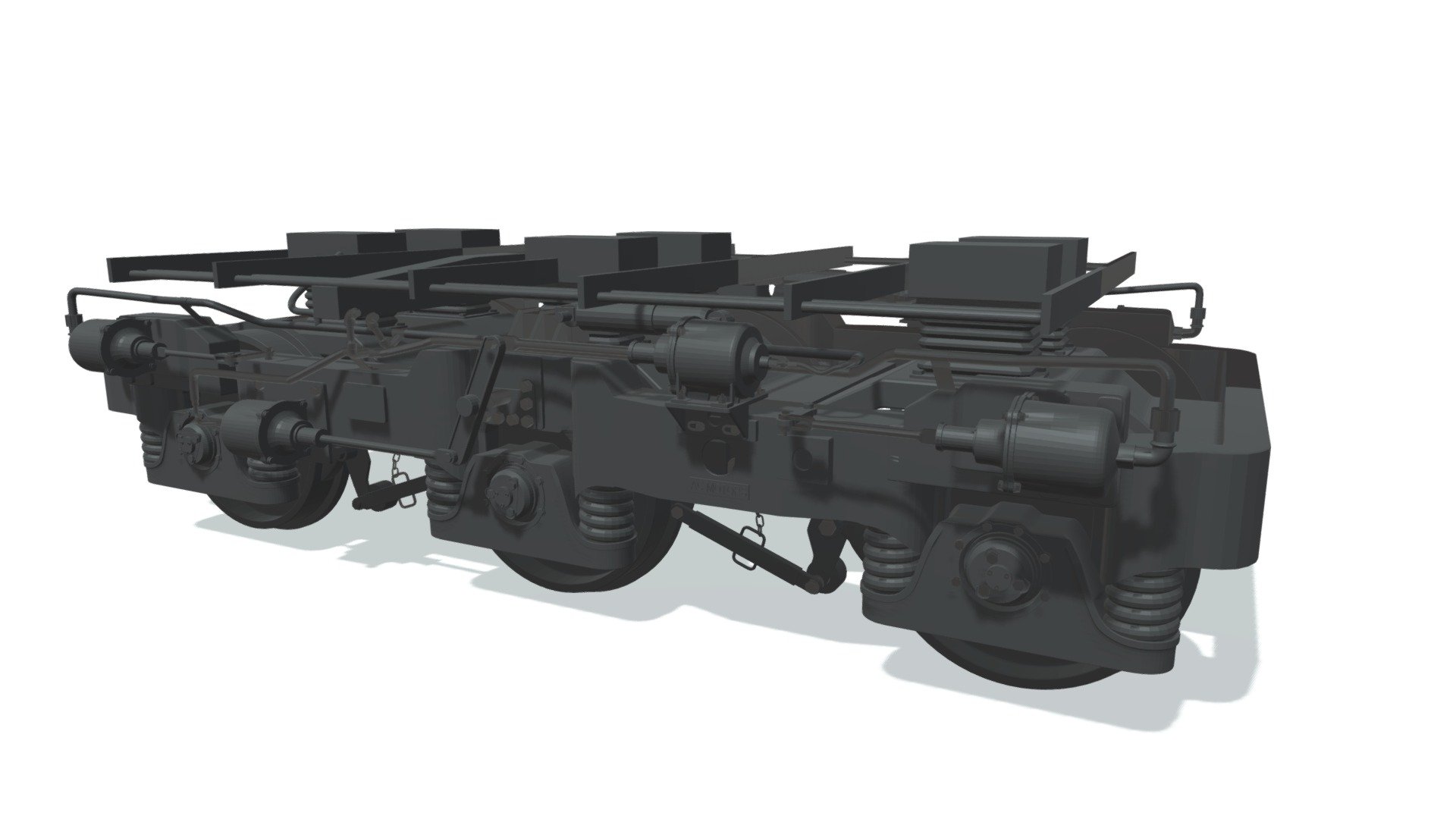 Detailed 3D model of Hi-Ad train trucks.

If you need a file format that is different from what is available, please contact us 3d model