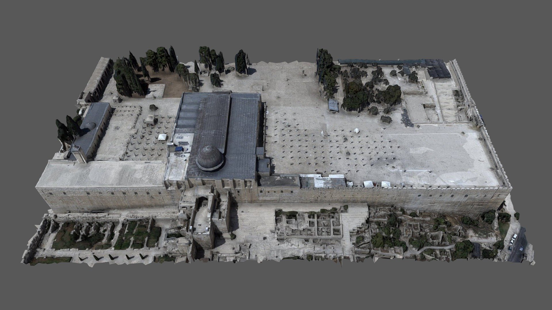 Al-Aqsa Mosque, Jerusalem. By PHOTOMOD software. A3 images by VisionMap 3d model