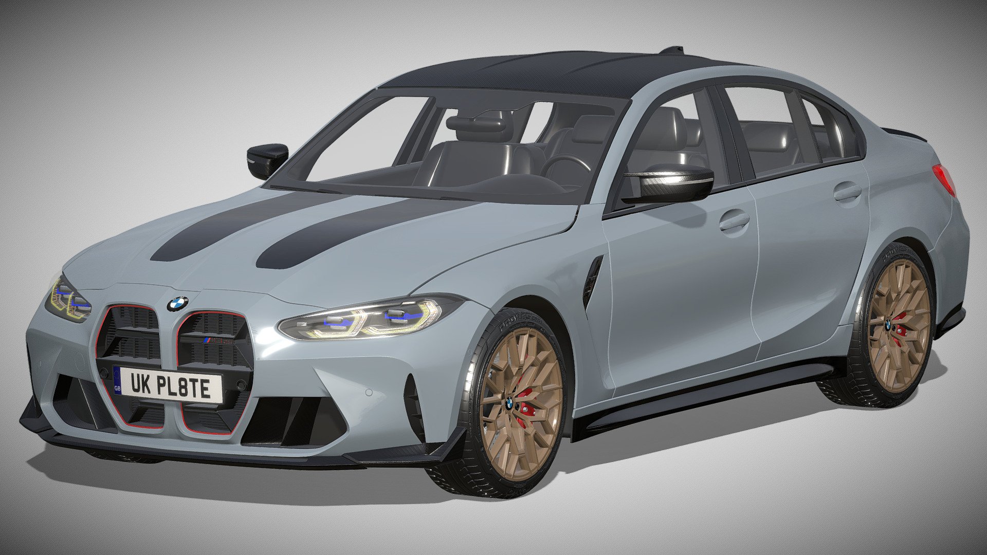 BMW M3 CS 2023

https://www.bmw.de/de/neufahrzeuge/m/m3-limousine/2023/bmw-3er-limousine-m-automobile-ueberblick.html

Clean geometry Light weight model, yet completely detailed for HI-Res renders. Use for movies, Advertisements or games

Corona render and materials

All textures include in *.rar files

Lighting setup is not included in the file! - BMW M3 CS 2023 - Buy Royalty Free 3D model by zifir3d 3d model