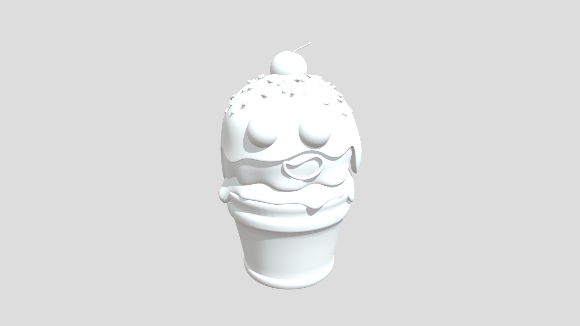 It's just a very cute ice cream - cute ice cream - Download Free 3D model by Lageado95 3d model